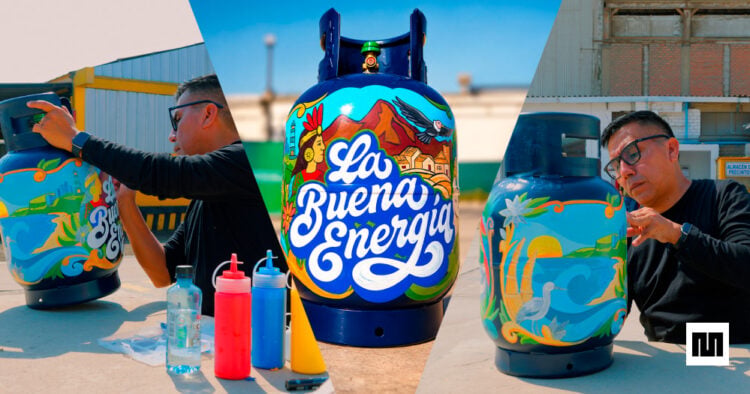 Costa, sierra y selva en un balón de gas: la obra de Elliot Túpac por los 65 años de Limagas 1 limagas portal.jpg 2 1